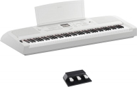 Yamaha DGX-670 WH Portable Piano Weiß Pedal Set