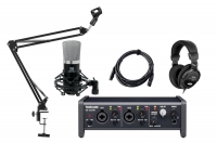 Tascam US-2x2HR USB Audio-Interface Podcast Set