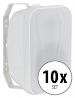 McGrey OLS-651WH Haut-parleur extérieur 60 W Blanc 10x Set