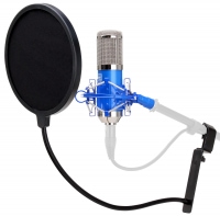 Pronomic CM-100B large-diaphragm studio microphone & pop filter