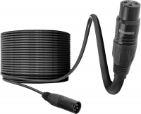 Pronomic stage XFXM-100 microphone cable XLR 100 m black