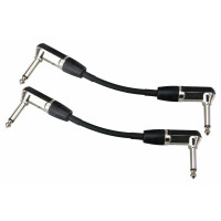 Pronomic Stage INST-A-015 patch cable angle plug 0.15m black 2x Set