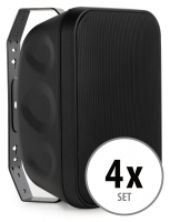 McGrey OLS-651BK Outdoor Speaker 60 Watt Black 4x Set