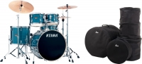 Tama IP52H6W-HLB Imperialstar Drumkit Hairline Blue Set inkl. Gigbags