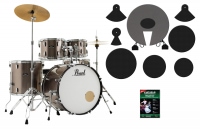 Pearl RS525SC/C707 Roadshow Drumset Bronze Metallic Beginner Set