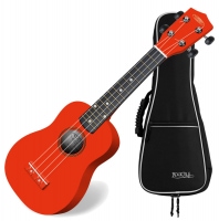 Classic Cantabile US-100 RD soprano ukulele red SET incl. gig bag
