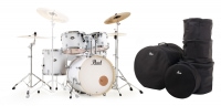 Pearl Export EXX725BR/C735 Drumkit Matte White Set mit Taschen