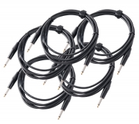Pronomic Stage INST-3 câble instrument noir jack 3m - Lot de 5