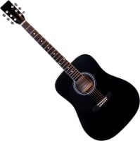 Classic Cantabile WS-10BK-LH Westerngitarre schwarz Linkshänder-Modell - Retoure (Zustand: sehr gut)