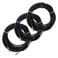 Pronomic Stage INSTS-10 cable de clavija jack 10 m estéreo, set de 3x