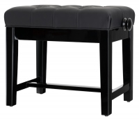 Classic Cantabile Piano Bench Model X Black High Gloss
