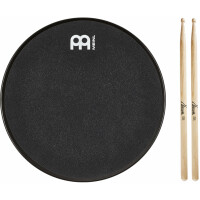 Meinl MMP12BK Marshmallow Practice Pad 12" Schwarz Sticks Set