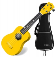 Classic Cantabile US-100 YE soprano ukulele yellow SET incl. gig bag