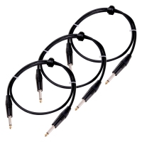Pronomic Stage INST-1 cable de clavija jack 1 m negro, Set de 3x