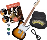 Rocktile per TL100-SB Electric Guitar 2-Tone Sunburst with accessories