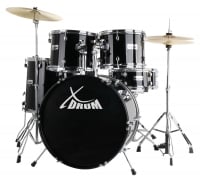 XDrum Semi 20" Studio Drumstel Midnight Black (zwart)