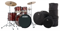 Tama RM52KH6-RDS Rhythm Mate Drumkit Red Stream Set inkl. Taschen