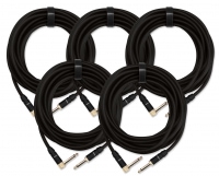 Set de 5 cables para instrumentos Pronomic Trendline INST-6B, 6 m en negro