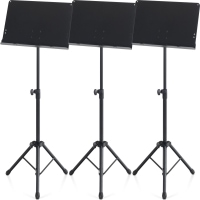 Set of 3 Pronomic 0S-01C Orchestra Music Stands with Music Clips