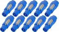 Pronomic PowPO BU Powerplug Stecker Blau 10x Set