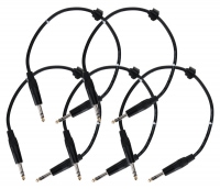 Pronomic Stage INSTS-0,5 cable de clavija jack 0,5 m estéreo, set de 5x