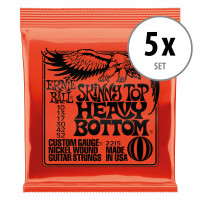 Ernie Ball 2215 Skinny Top/Heavy Bottom 5x Set