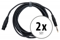 Pronomic Stage JSXF-5 XLR/Cable de sonido estéreo jack 5 m set de 2