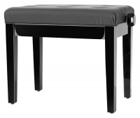 Classic Cantabile Piano Bench Model D Black High Gloss