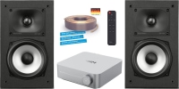 WiiM AMP / Polk XT15 Streaming Stereoanlage silber Set
