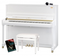 Kawai Aures 2 K-300 WH/P Klavier Weiß Hochglanz Set
