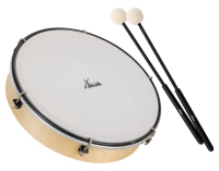 XDrum HTM-10K 10" Hand Drum with Plastic Head Set with Mallets