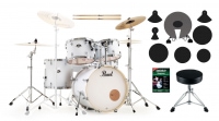 Pearl Export EXX705NBR/C735 Drumkit Matte White Beginner Set
