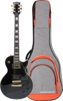 Rocktile Pro L-200BK Deluxe E-Gitarre Black Gigbag Set