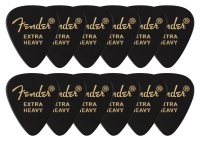 Fender 351 Premium Plektren Extra Heavy 12er Pack Black