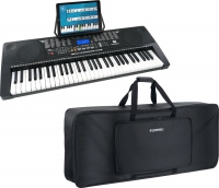 McGrey LK-6150 61 Tasten Keyboard mit Leuchttasten und MP3-Player Taschen Set