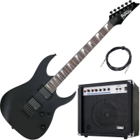 Ibanez GRG121DX-BKF E-Gitarre AK20G Set