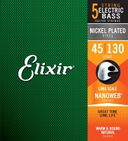 Elixir 14202 Nickel Plated Steel 5-String Light