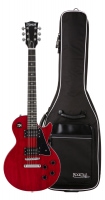 Shaman Element Series SCX-100R Electric Guitar Cherry Red Gig Bag Set