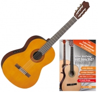 Yamaha CX40 Konzertgitarre mit Pickup inkl. Gitarrenschule Set