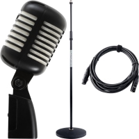 Pronomic DM-66BK/WH Elvis microfono dinamico nero/bianco SET
