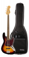 Squier Classic Vibe '70s Jazz Bass MN Natural Gigbag Set