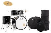 Pearl RS525SC/C31 Roadshow Drumset Jet Black Set mit Taschen