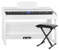 FunKey DP-2688A WH digitale piano wit hoogglans Economy bank set