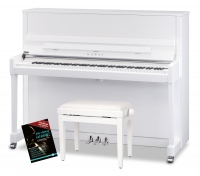 Kawai K-300 WH/P SL Klavier Weiß Hochglanz Set