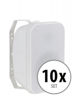McGrey OLS-5251WH Haut-parleur extérieur 50 W Blanc 10x Set