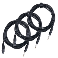 Pronomic Stage XFJ-5 microphone cable XLR/Kl 5m 3xSet XLR (female)/jack 6.35mm mono