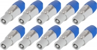 Pronomic PowPI GY Powerplug Stecker Grau 10x Set