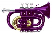 Classic Cantabile Brass TT-400 trompeta de bolsillo violeta