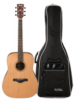 Ibanez AW65-LG Gitarre Natural Low Gloss Set mit Tasche