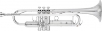 Yamaha Professional YTR-6335RCS Bb-Trompete versilbert